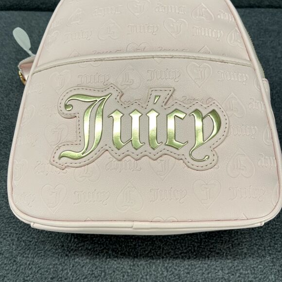 Juicy Couture Backpack Medium Powder blush‎ pink gold Logo main image 8